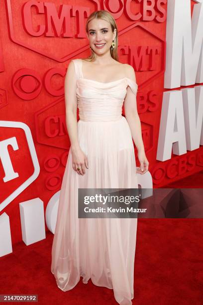 Emma Roberts attends the 2024 CMT Music Awards at Moody Center on April 07, 2024 in Austin, Texas.