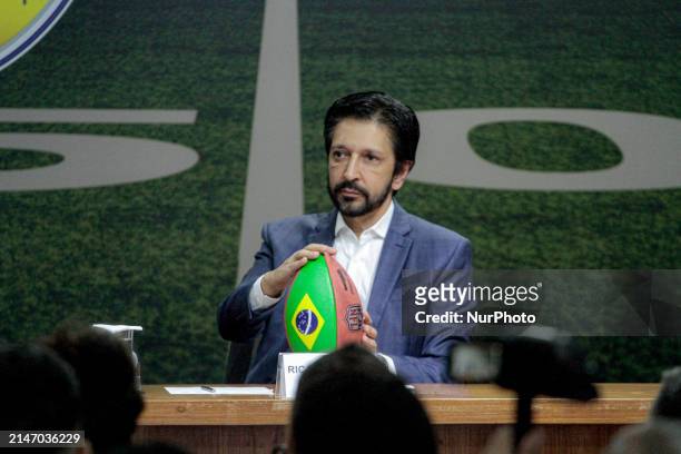 The Mayor of Sao Paulo, Ricardo Nunes , is speaking at a press conference on Wednesday, August 10, to announce the first NFL game in the city, which...