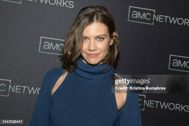 Lauren Cohan at the AMC Networks 2024 Upfront Red Carpet held at Chelsea Factory on April 10, 2024 in New York City.
