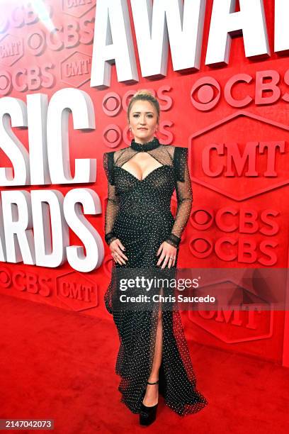 Emily Osment attends the 2024 CMT Music Awards at Moody Center on April 07, 2024 in Austin, Texas.