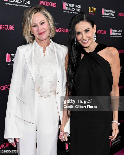 Melanie Griffith and Demi Moore at "An Unforgettable Evening" Benefiting the Women's Cancer Research Fund held at The Beverly Wilshire, A Four...