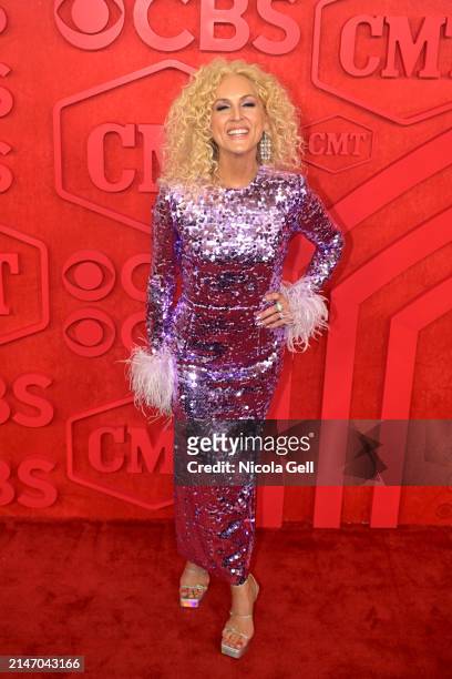 Kimberly Schlapman of Little Big Town attends the 2024 CMT Music Awards at Moody Center on April 07, 2024 in Austin, Texas.