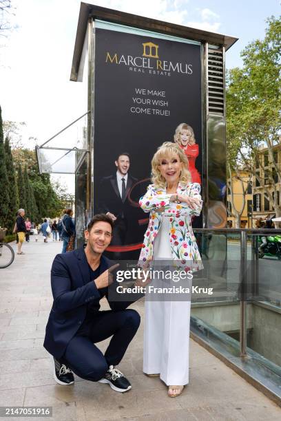 Marcel Remus and Barbara Eden present the new campaign on April 11, 2024 in Palma de Mallorca, Spain.