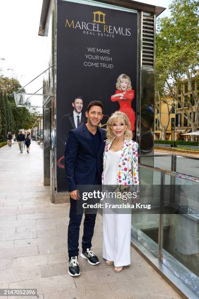 Marcel Remus and Barbara Eden present the new campaign on April 11, 2024 in Palma de Mallorca, Spain.