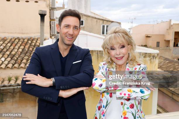 Marcel Remus and Barbara Eden present the new campaign on April 11, 2024 in Palma de Mallorca, Spain.