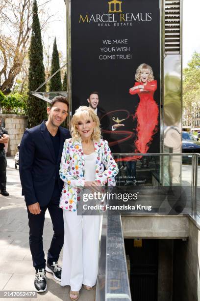 Marcel Remus and Barbara Eden present the new campaign on April 11, 2024 in Palma de Mallorca, Spain.