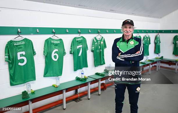 England , United Kingdom - 6 April 2024; London GAA kitman Phil Roche after preparing the dressing room, in his final season as kitman after 16...