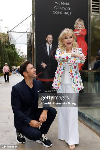 Marcel Remus and Barbara Eden present the new campaign on April 11, 2024 in Palma de Mallorca, Spain.