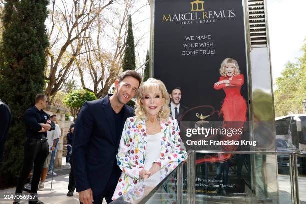 Marcel Remus and Barbara Eden present the new campaign on April 11, 2024 in Palma de Mallorca, Spain.