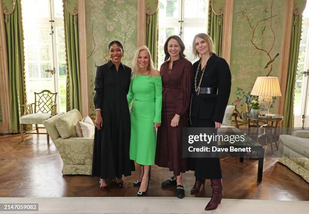 Kenya Hunt, Editor-in-Chief of ELLE UK, Jane D. Hartley, United States Ambassador to the United Kingdom, CEO of the British Fashion Council Caroline...