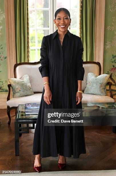 Kenya Hunt, Editor-in-Chief of ELLE UK, attends a reception and panel discussion on the fashion industry's commitment to sustainability, co-hosted by...
