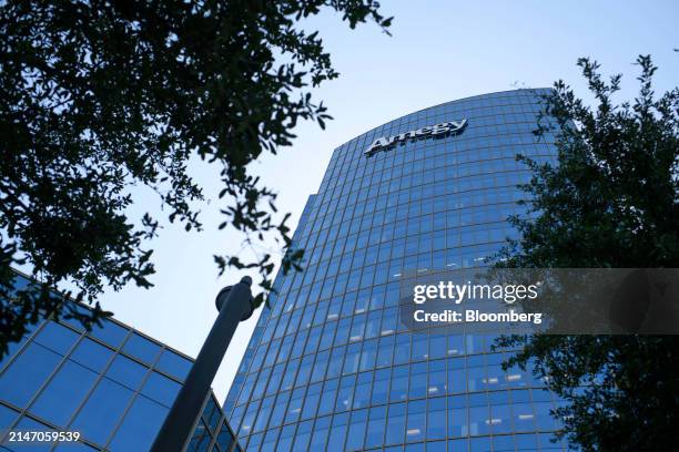 The Amegy Bank headquarters in Houston, Texas, US, on Thursday, April 11, 2024. Amegy Bank is a microcosm of that swath of the American banking...