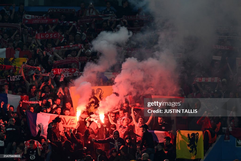 Aston Villa fans attacked by Lille ultras, managed by Paulo Fonseca
