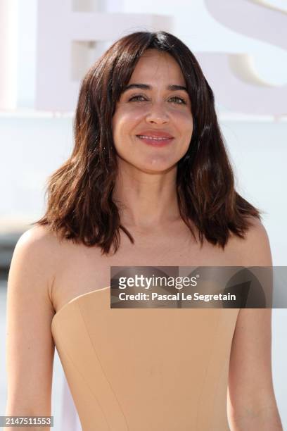 Jury Member Macarena García attends the Jury Photocall during the 7th Canneseries International Festival on April 08, 2024 in Cannes, France.