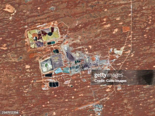 Satellite view of Olympic Dam Mine, located in South Australia, showcases increased activity due to resurgence and demand. The mine also extracts...