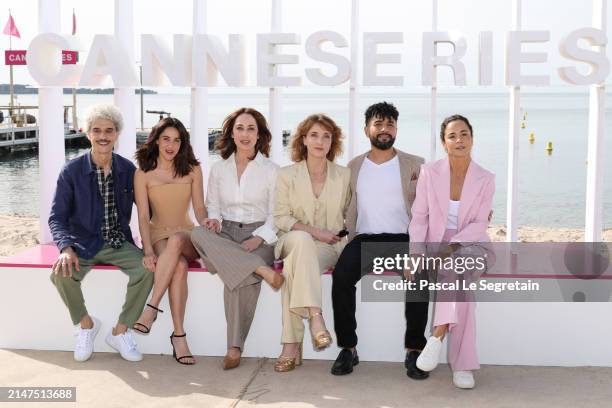 Jury Member Olivier Abbou, Jury Member Macarena García, President of the Canneseries Jury, Sofie Gråbøl, Jury Member Alix Poisson, Jury Member Amine...