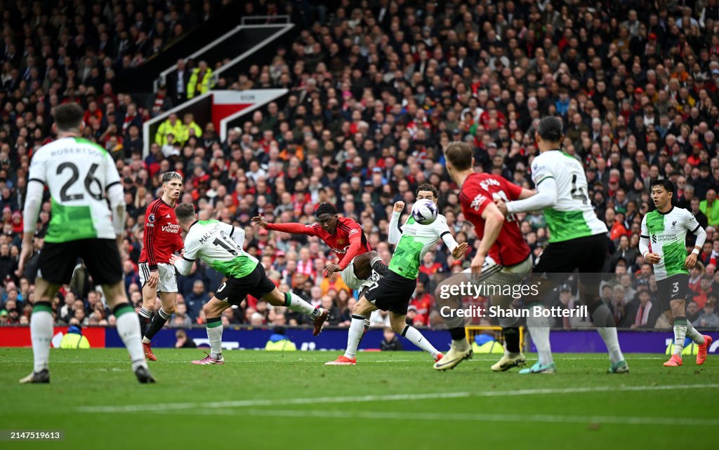 Liverpool Man U Match Today Scores Kobbie Mainoo Of Manchester
