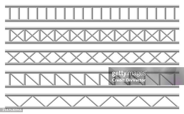 illustrazioni stock, clip art, cartoni animati e icone di tendenza di illustrazione vettoriale della trave reticolare in acciaio - tabellone