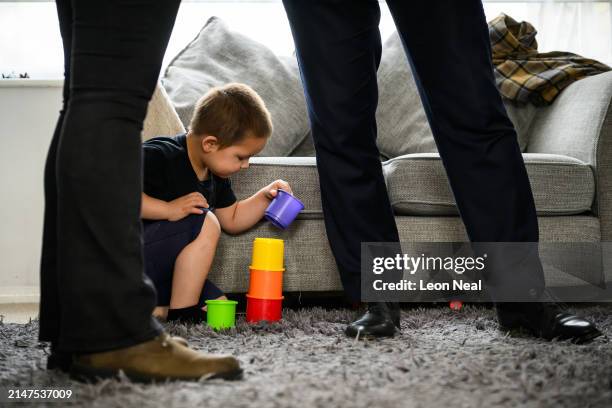 Leader of the Liberal Democrat Party Ed Davey and Chelmsford, Maldon and Braintree Councillor Marie Goldman visit the home of the parents of...