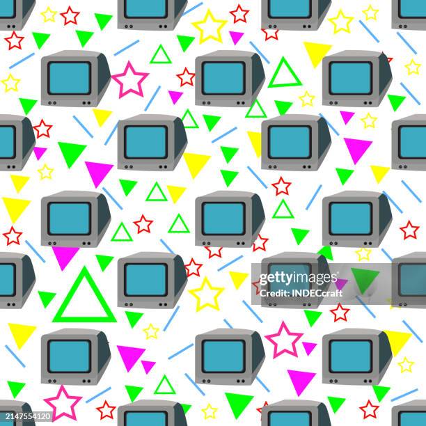 computer seamless pattern - 1990 stock illustrations