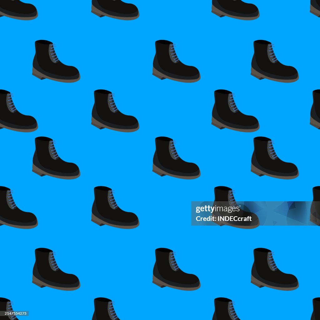 Shoes seamless pattern
