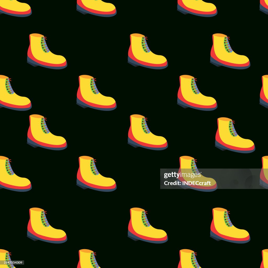 Shoes seamless pattern