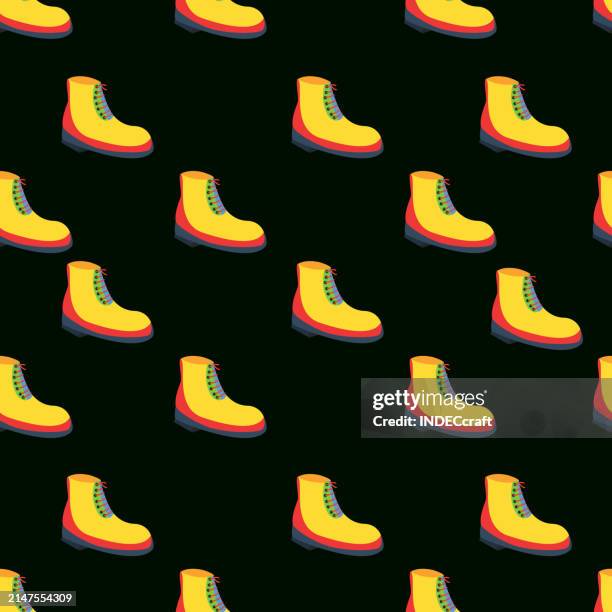 shoes seamless pattern - 1990 stock illustrations