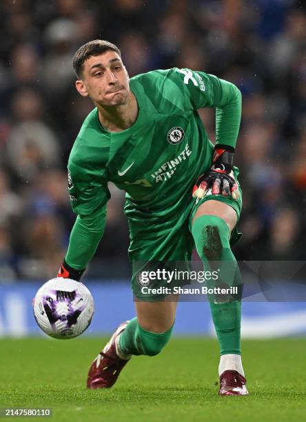 Djordje Petrovic of Chelsea during the Premier League match between Chelsea FC and Manchester United at Stamford Bridge on April 04, 2024 in London,...