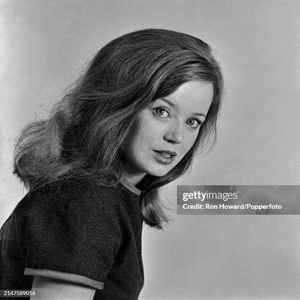 British actress Angharad Rees posed in London circa 1968.