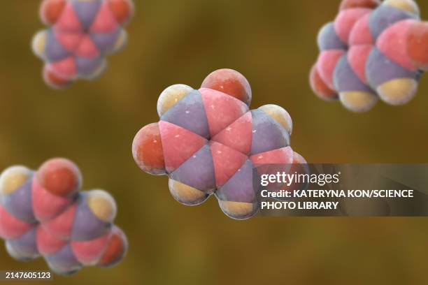 uric acid molecule, illustration - gout stock illustrations
