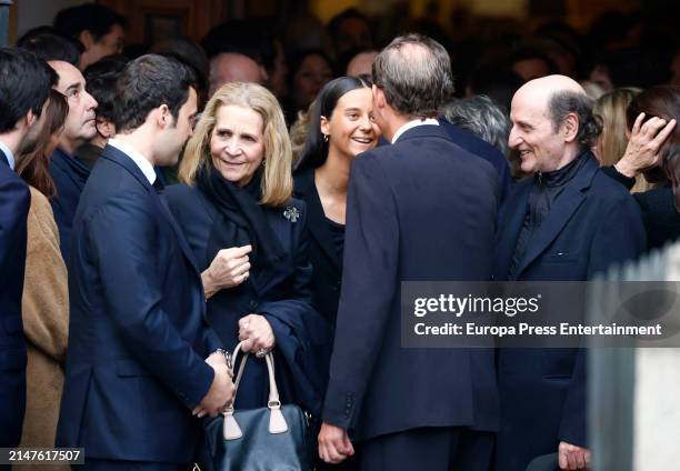 Felipe de Marichalar y Borbón, Infanta Elena, Duchess of Lugo, Victoria de Marichalar y Borbón, Bruno Gomez Acebo and Jose Miguel Fernandez Sastron...