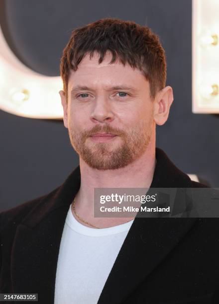 Jack O'Connell attends the world premiere of "Back To Black" at the Odeon Luxe Leicester Square on April 08, 2024 in London, England.