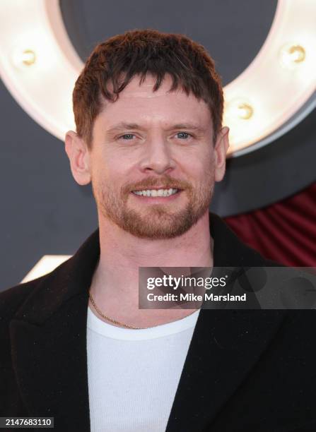 Jack O'Connell attends the world premiere of "Back To Black" at the Odeon Luxe Leicester Square on April 08, 2024 in London, England.