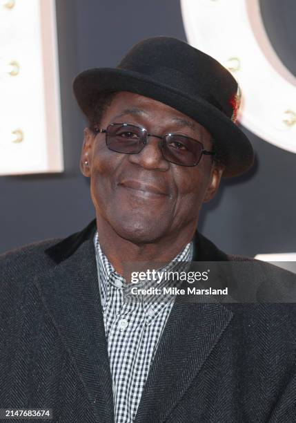 Neville Staple attends the world premiere of "Back To Black" at the Odeon Luxe Leicester Square on April 08, 2024 in London, England.
