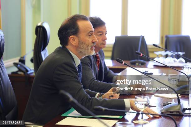 The president of the Parliament, Gabriel Le Senne , during the constitution of the investigation commission of the Koldo case, at the Balearic...