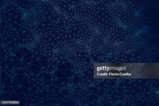 textured triangle tessellation background - drahtnetz stock-fotos und bilder