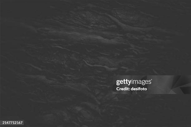 textured effect empty blank black coloured blistered weathered whitewashed wall horizontal rustic hazy wispy vector background with subtle rough texture like crinkled wrinkled satin paper or a scuffed plastered wall - eroded stock illustrations
