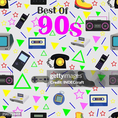 90s elements seamless pattern 90s elements seamless pattern