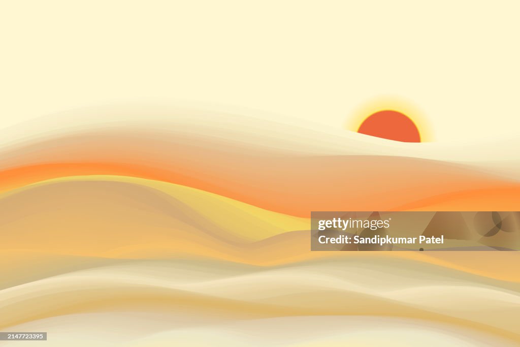 Desert dunes landscape background