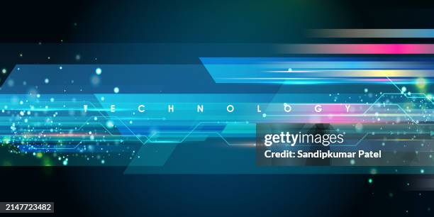 digital backend technology concept particle background design - applying wallpaper stock illustrations