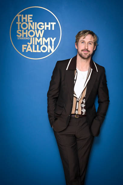 NY: NBC's "Tonight Show Starring Jimmy Fallon" with Ryan Gosling, Johnny Knoxville, girl in red