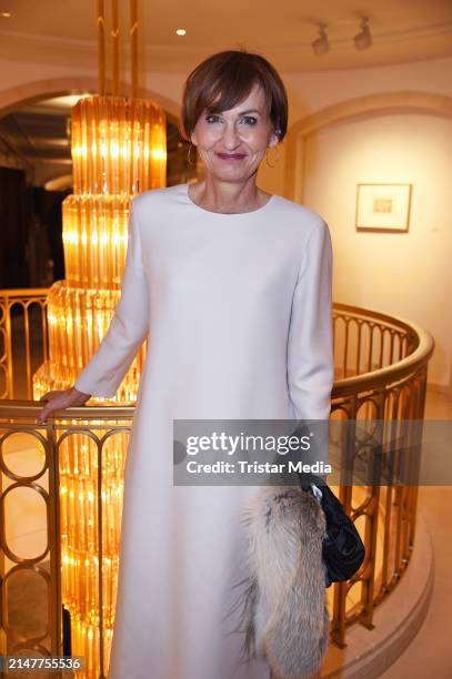 Bettina Stark-Watzinger attends the Bundespresseball at Hotel Adlon Kempinski on April 12, 2024 in Berlin, Germany.