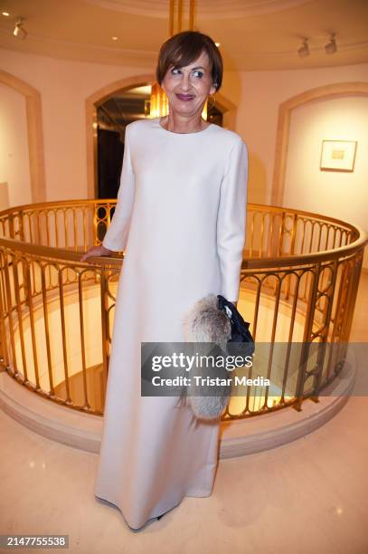 Bettina Stark-Watzinger attends the Bundespresseball at Hotel Adlon Kempinski on April 12, 2024 in Berlin, Germany.