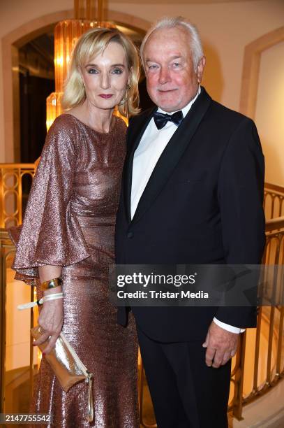 Wolfgang Kubicki and Annette Marberth-Kubicki attend the Bundespresseball at Hotel Adlon Kempinski on April 12, 2024 in Berlin, Germany.