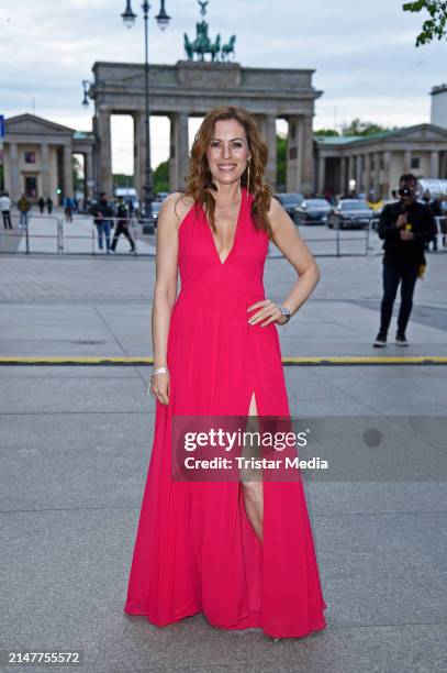 Jule Goelsdorf attends the Bundespresseball at Hotel Adlon Kempinski on April 12, 2024 in Berlin, Germany.