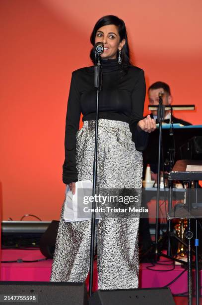 Collien Ulmen-Fernandes during the Bundespresseball at Hotel Adlon Kempinski on April 12, 2024 in Berlin, Germany.