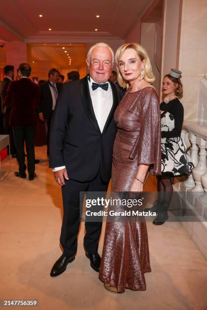 Wolfgang Kubicki and Annette Marberth-Kubicki attend the Bundespresseball on April 12, 2024 in Berlin, Germany.