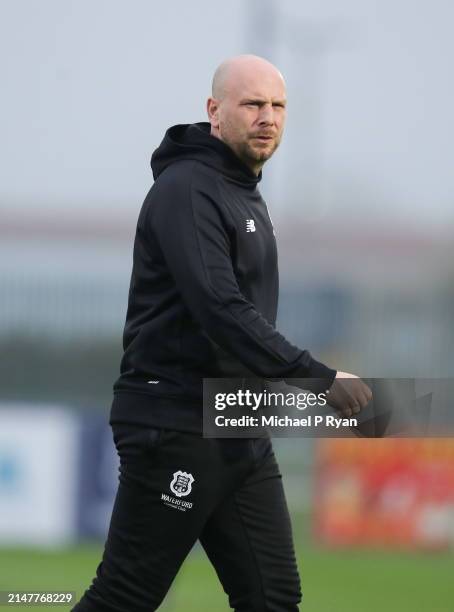 Waterford , Ireland - 12 April 2024; Waterford interim assistant manager Matt Lawlor before the SSE Airtricity Men's Premier Division match between...