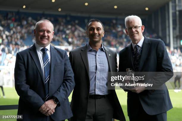 Mark Miles Managing Director of West Bromwich Albion with Shilen Patel Owner and Chairman of West Bromwich Albion present Rob Lake Director of the...