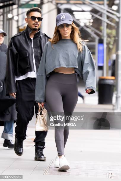Jennifer Lopez is seen on April 13, 2024 in New York, New York.